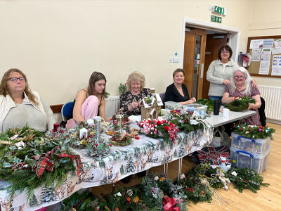 John Weller from Wiltshire Air Ambulance with our Chair Maureen Atkinson