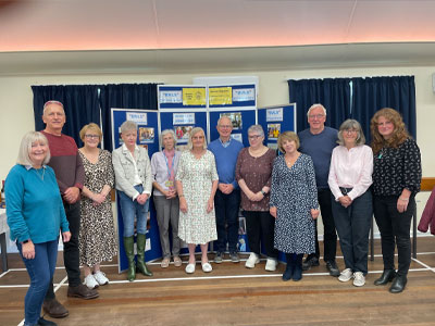John Weller from Wiltshire Air Ambulance with our Chair Maureen Atkinson
